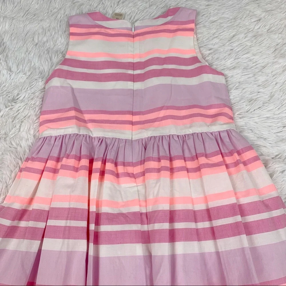 Oshkosh‎ girl’s size 12 sleeveless striped skater dress fit and flare cotton